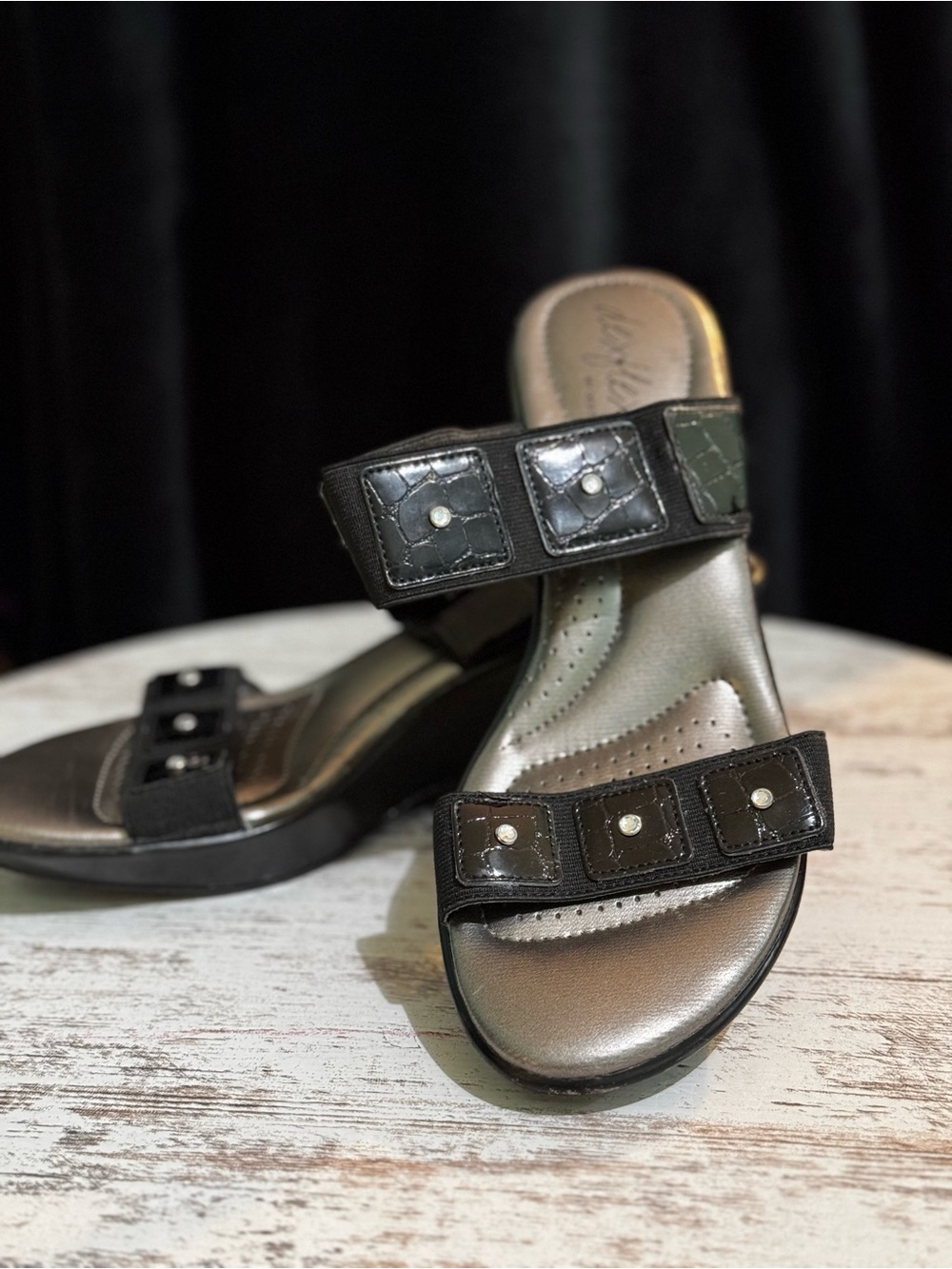 Cushy and Comfy with a little Bling! Women’s Wedge Style Sandals